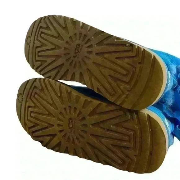 UGG Bailey Bow Turquoise Blue Boots - Picture 5 of 5